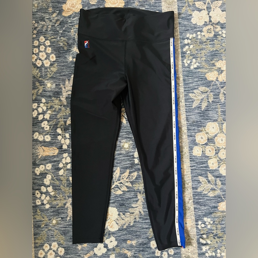 P.E. Nation Legging with Red + White + Blue Stripe